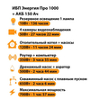 ИБП для котла Энергия Про 1000 + Аккумулятор 150 Ач 12 В (700Вт - 117мин) - ИБП и АКБ - ИБП для котлов - магазин электрооборудования amperomvolt.ru